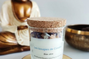 Bougie de Corallie lithothérapie bien etre